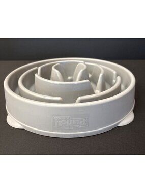 Outward Hound Fun Grey Slow Puzzle Maze Feeder Dog Bowl Pets Eating Non Slip